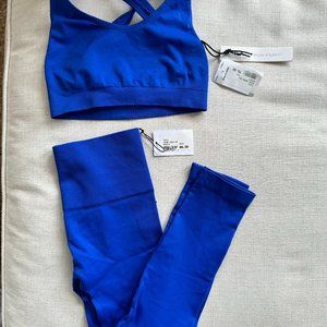 Bandier X TLA by Morgan Stewart Azure Workout Set